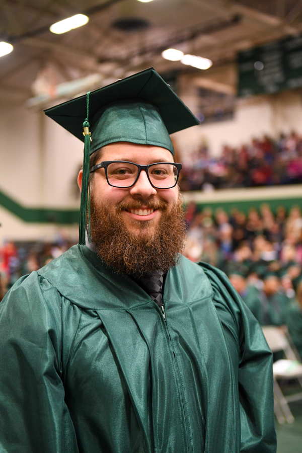 Hayes at graduation