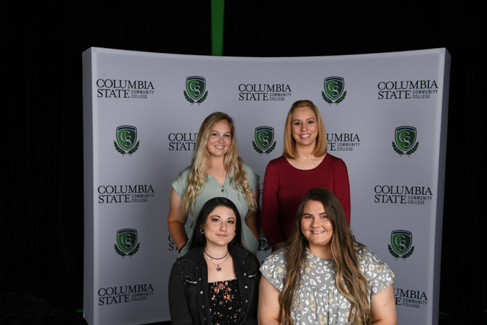 Pictured: Giles County residents (standing, left to right): Monet Thomas and Hanna Brewer. (Sitting, left to right): Elizabeth Miller and Makenzie Kelley. 