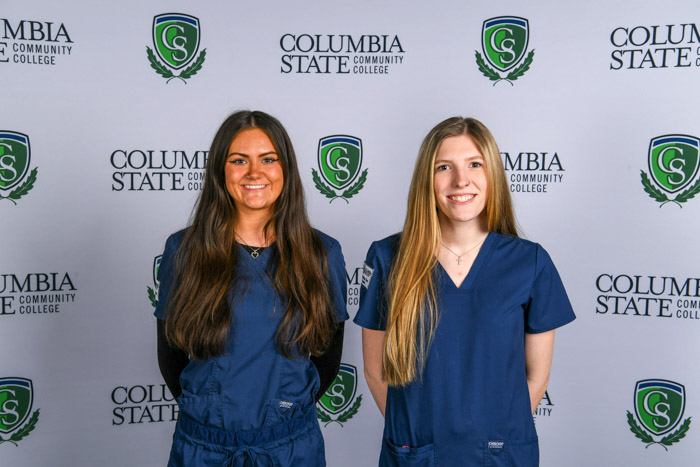 Pictured (left to right): Dickson County graduates Mercedes Overton and Mikayla Jackson. 