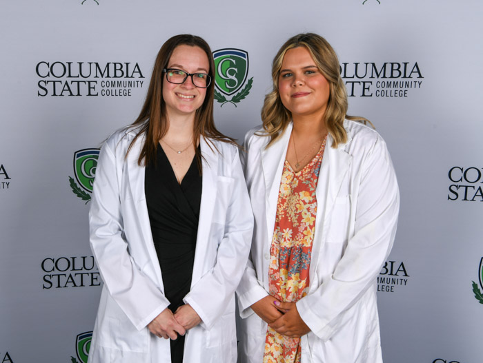 Pictured (left to right): Hickman County graduates Katie Dunn and Alexis Underwood.