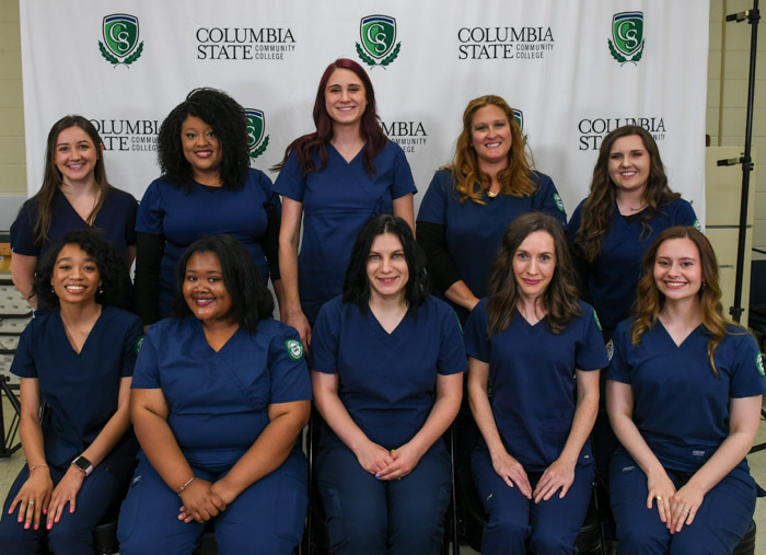 Standing (left to right): Maury County graduates Mary Straughn, Na’Cosha Nelson, Winter Hansen, Katherine Shachar and Morgan Stewart. Sitting (left to right): Makayla Ogilvie, Trinity Rankin, Machenzi Scott, Megan Witter and Cyleigh Dobbs.