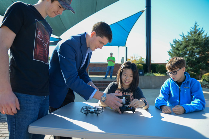 Students gear up for drone racing at STEM Within Reach.