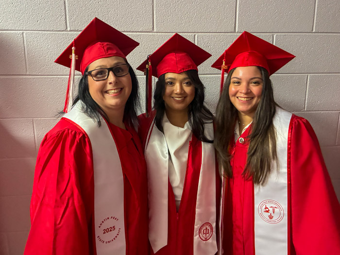 Columbia State MLT alumni and Austin Peay BSMLS graduates Christina Boone, Julie Anne Reales and Victoria Mercado.