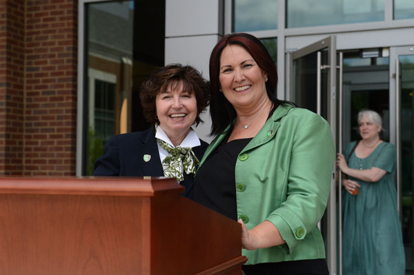 President Smith and Bethany Lay Smile