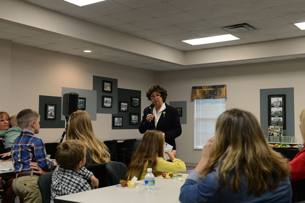 President Smith speaks at Roberts ceremony 