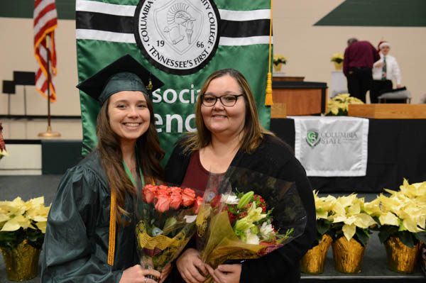 Cara Mitchell and her mother